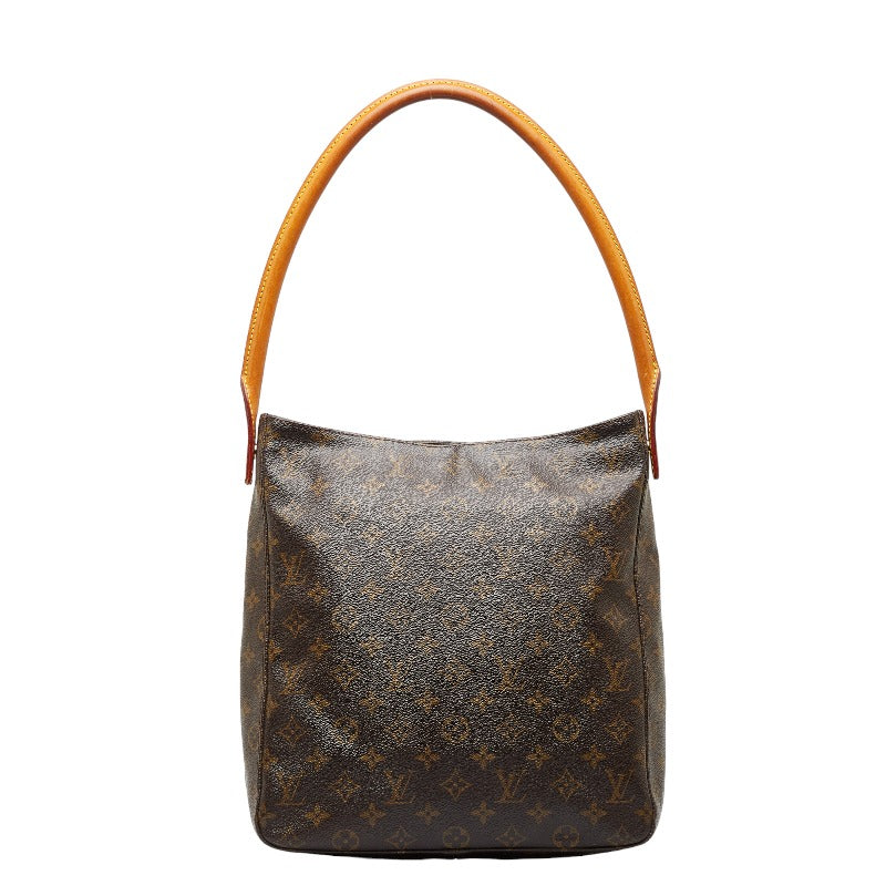 Louis Vuitton Monogram Looping GM Shoulder Bag Handbag Brown