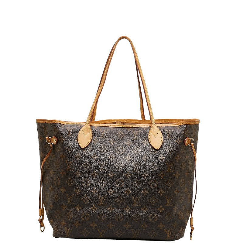 Louis Vuitton Monogram Neverfull MM Shoulder-Bag Tote Bag Brown PVC Leather Louis Vuitton