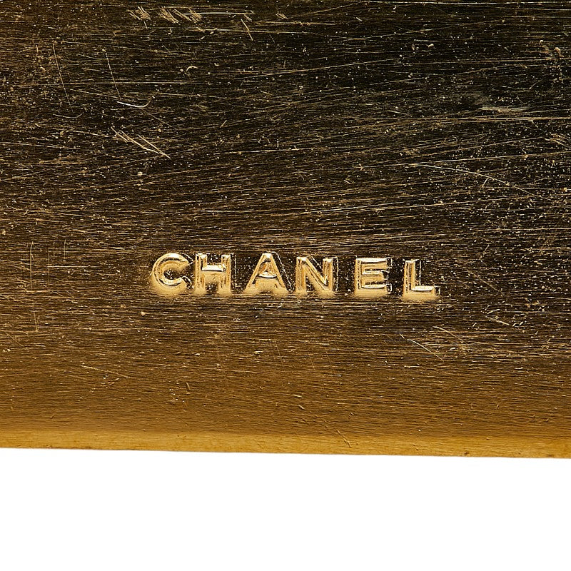 Chanel Gold Plated Logo Plate Coco Mark Brooch Classic Flap Tote