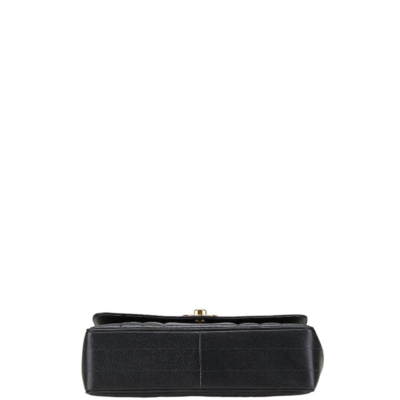 Chanel Mademoiselle Caviar Skin Handbag Classic Flap