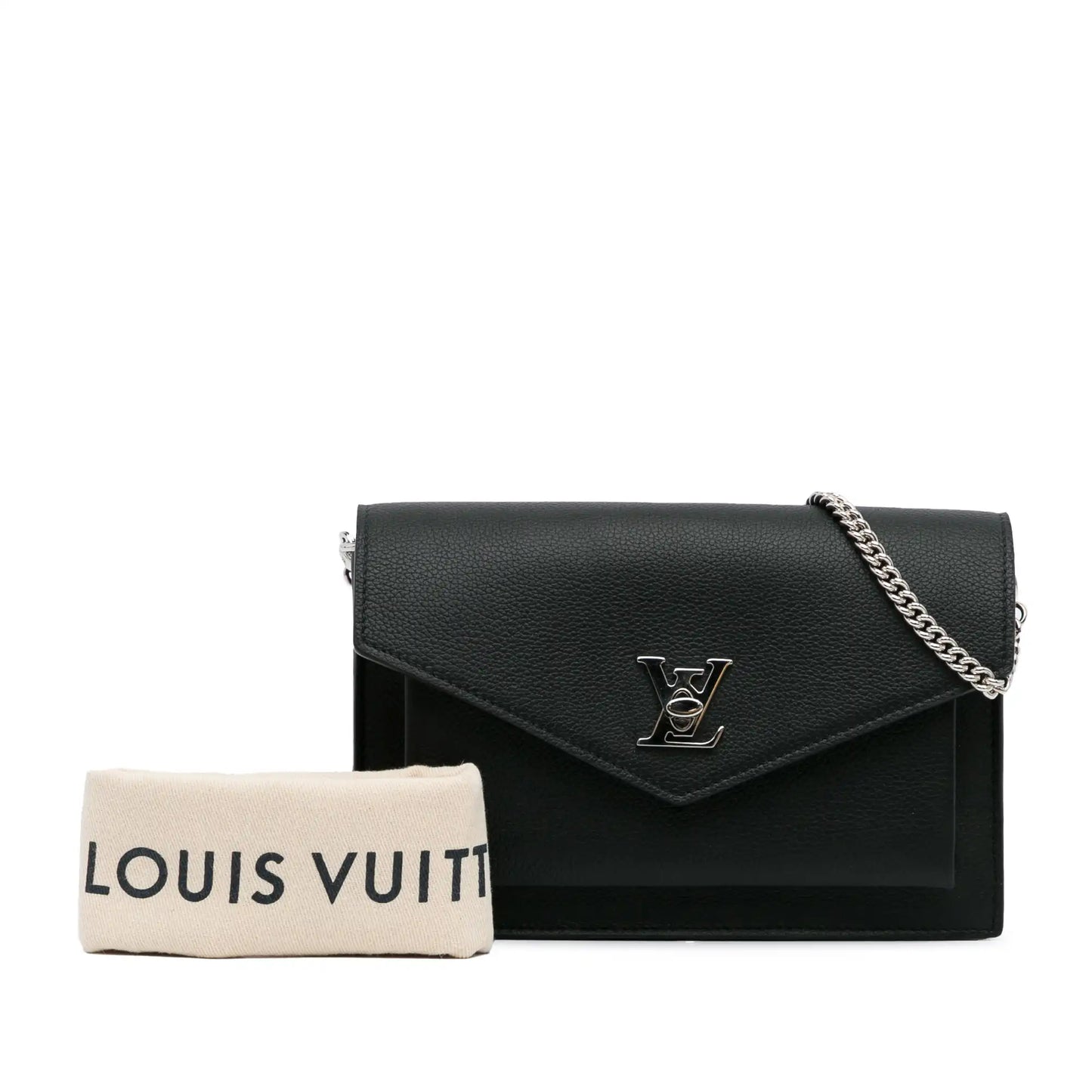 Louis Vuitton Mylockme Black Calfskin Handbag