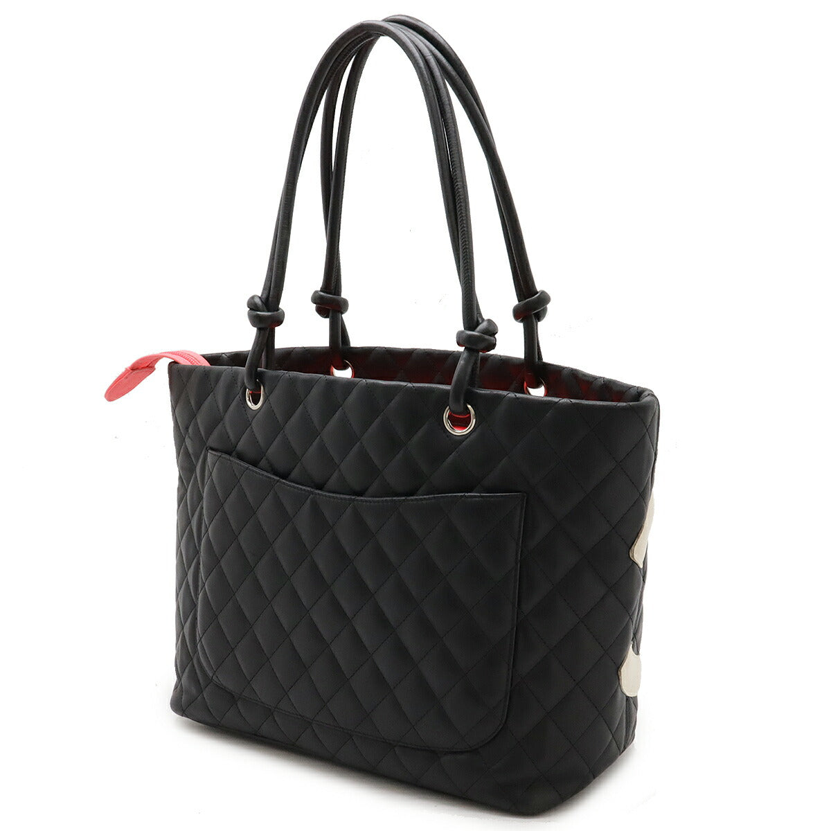 Chanel Soft Calf Cambon Line Large Tote Shoulder Bag Classic Flap
