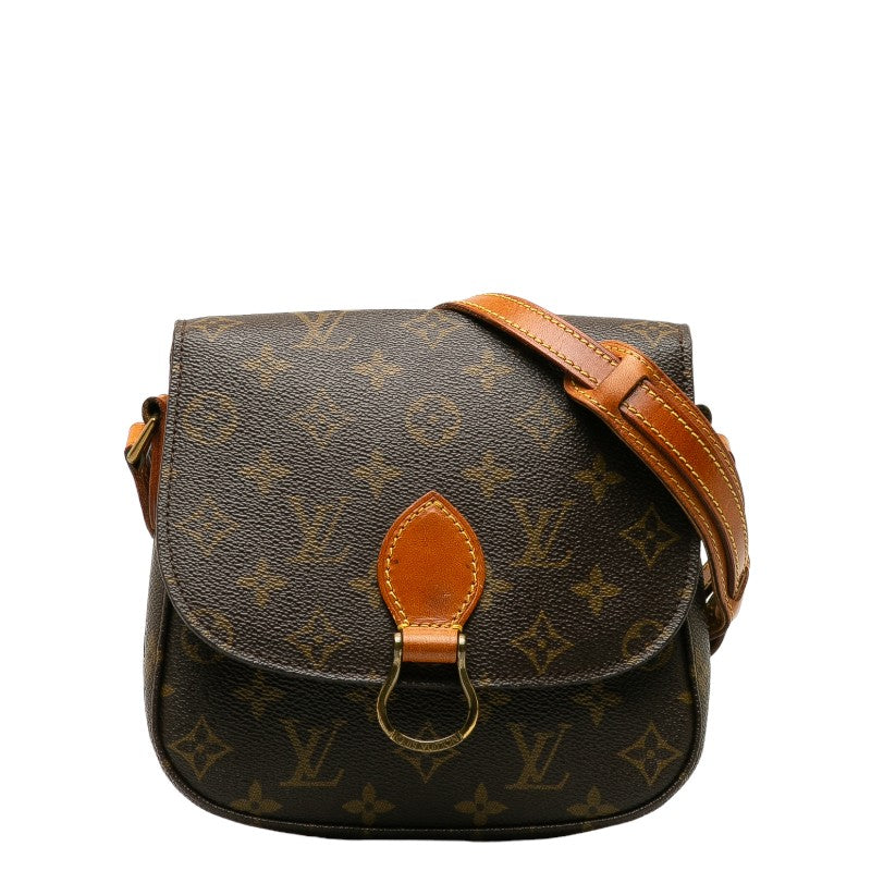 Louis Vuitton Monogram Saint-Cloud MM Shoulder Bag Brown
