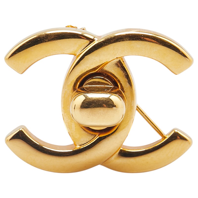 Chanel Coco Mark Turnlock Brooch Handbag