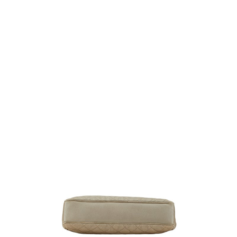 Chanel Coco Mark Matelassé Canvas Leather Tote Bag