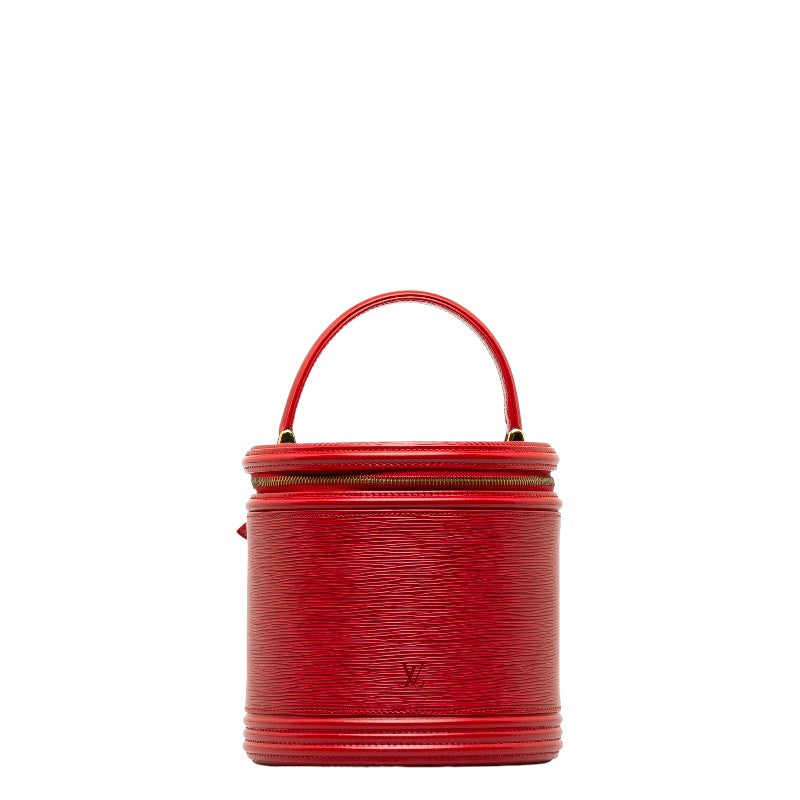Louis Vuitton Epi Cannes Handbag Vanity Bag Castilian Red
