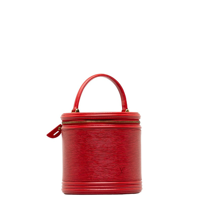 Louis Vuitton Epi Cannes Handbag Vanity Bag Castilian Red