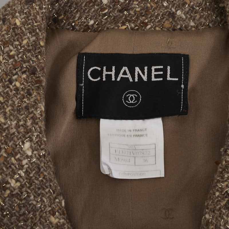 Chanel Tweed Wool Nylon Jacket Classic Flap Tote