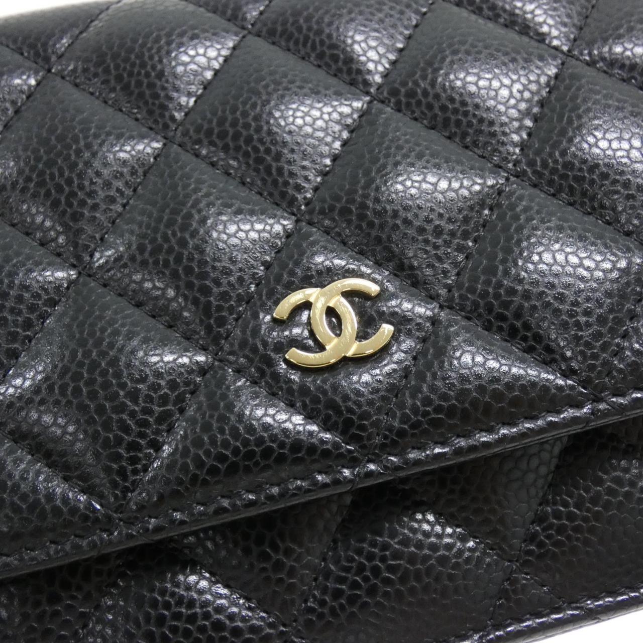 Chanel Timeless Classic Caviar Skin Wallet on Chain Crossbody