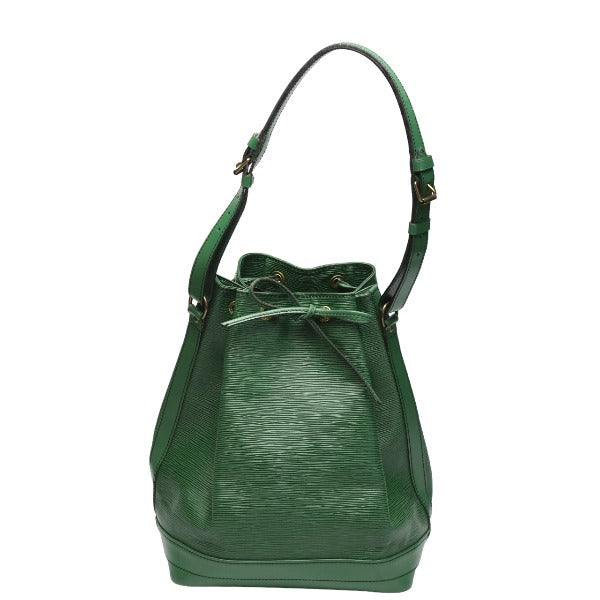 LOUIS VUITTON Shoulder Bag Epi Leather green Drawstring type Shoulder Bag Epi Noe Borneo Green Women