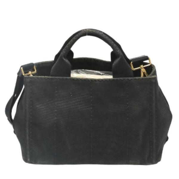 PRADA Tote Bag denim black Tote Bag Canapa mini Women