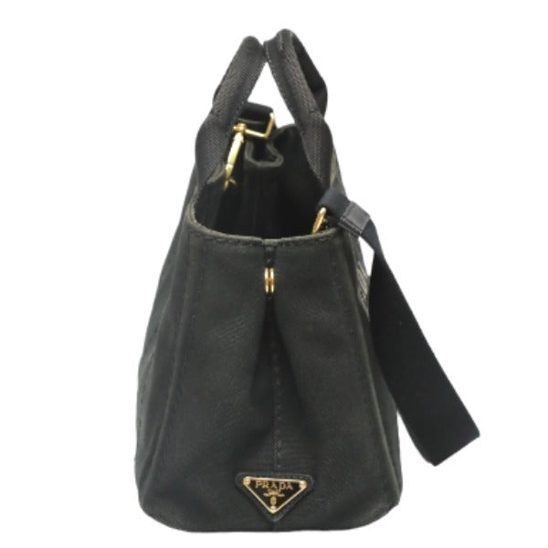 PRADA Tote Bag denim black Tote Bag Canapa mini Women