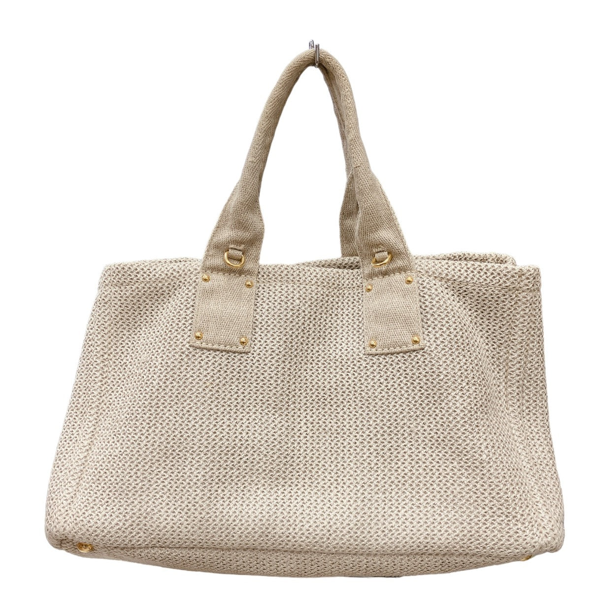 PRADA Tote Bag canvas beige bag canvas Canapa Women