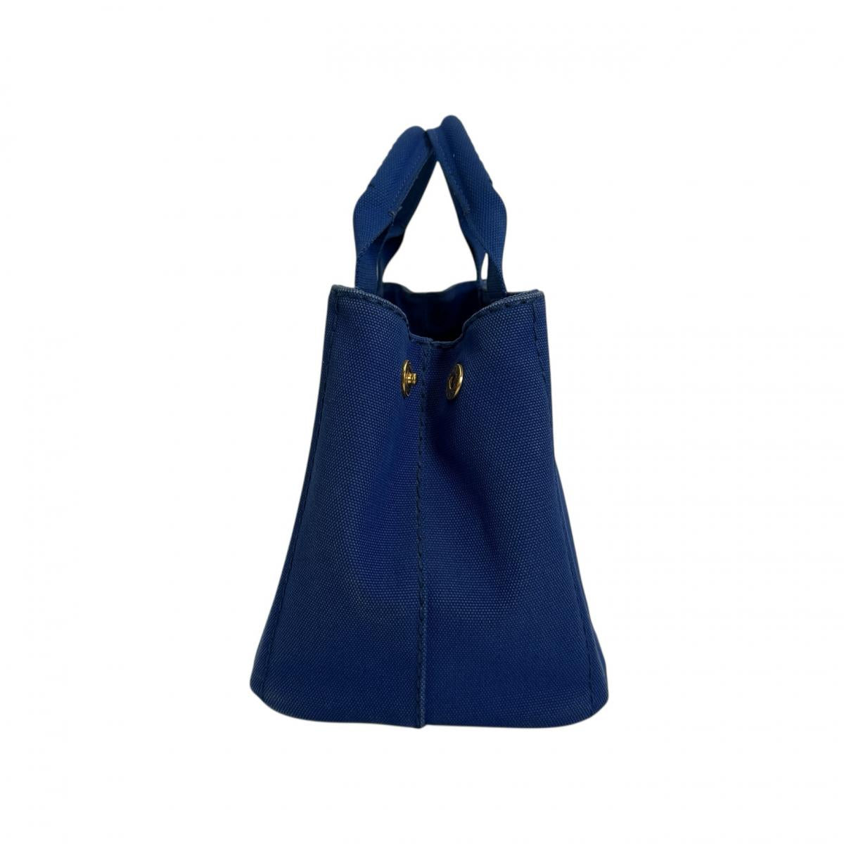 PRADA Tote Bag denim blue Shoulder Bag tote mini Canapa Women