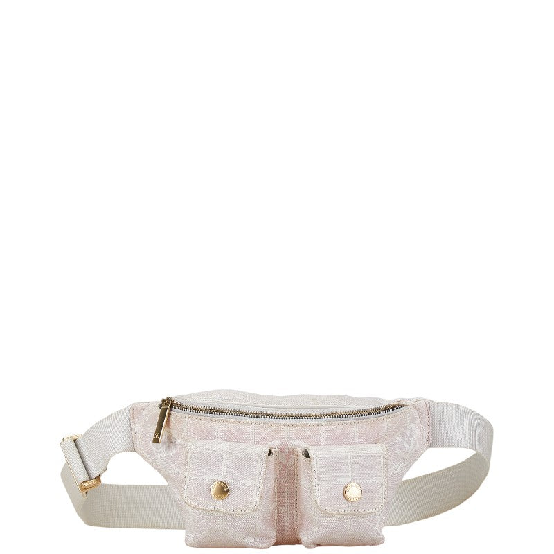 Chanel New Travel Line Canvas Waist Bag Classic Flap