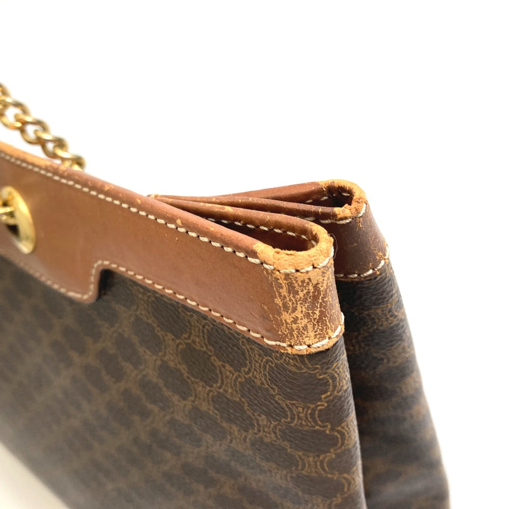 CELINE Tote Bag PVC / Leather Brown Macadam Women