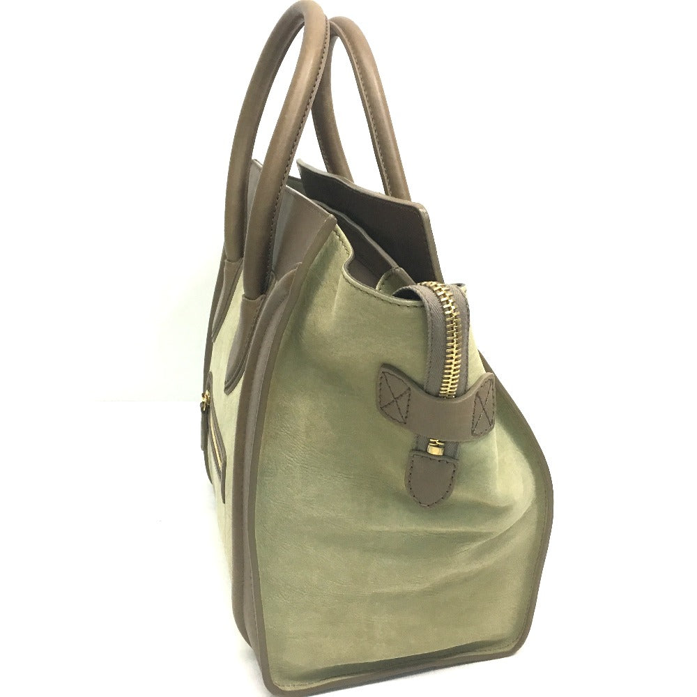 CELINE Handbag leather beige Mini shopper Luggage Women Secondhand