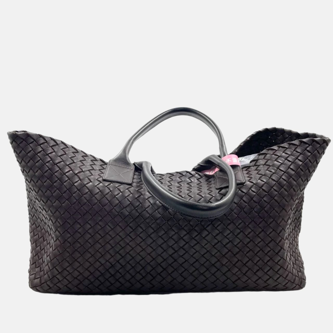 Bottega Veneta Cabat Large Intreccio Leather Tote Bag Dark Chocolate Brown with Pouch 40cm