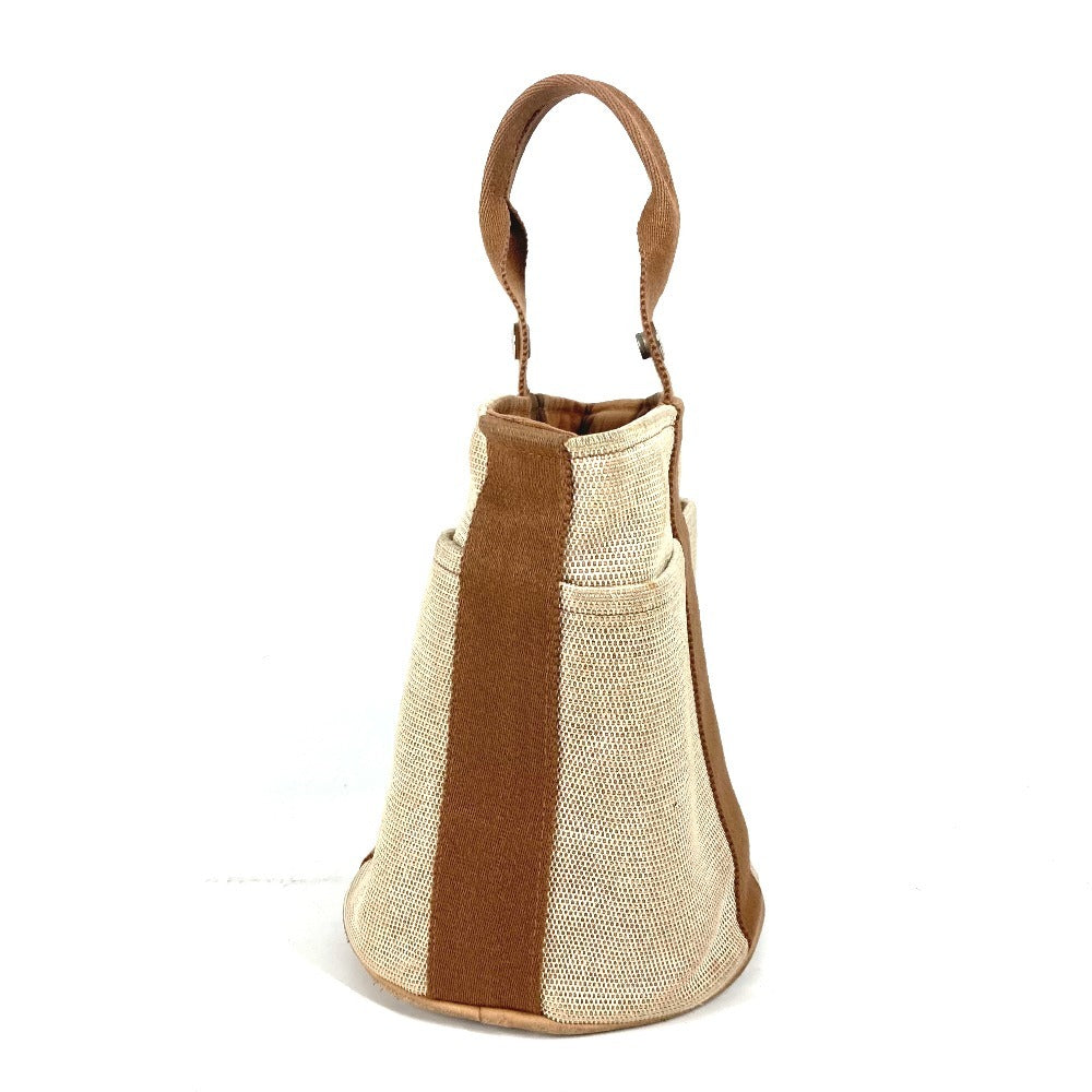 HERMES Handbag canvas Brown Sakso PM Women