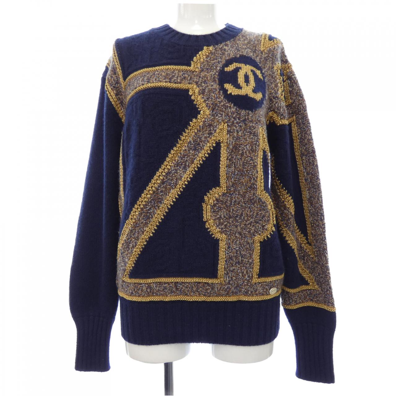 Chanel P71032K10154 Cashmere Knit Handbag