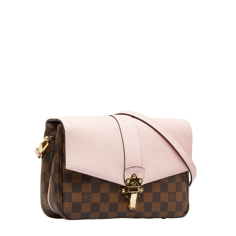 Louis Vuitton Louis Vuitton Damière Shoulder Bag PVC/Ledger Magnolia Pink Brown