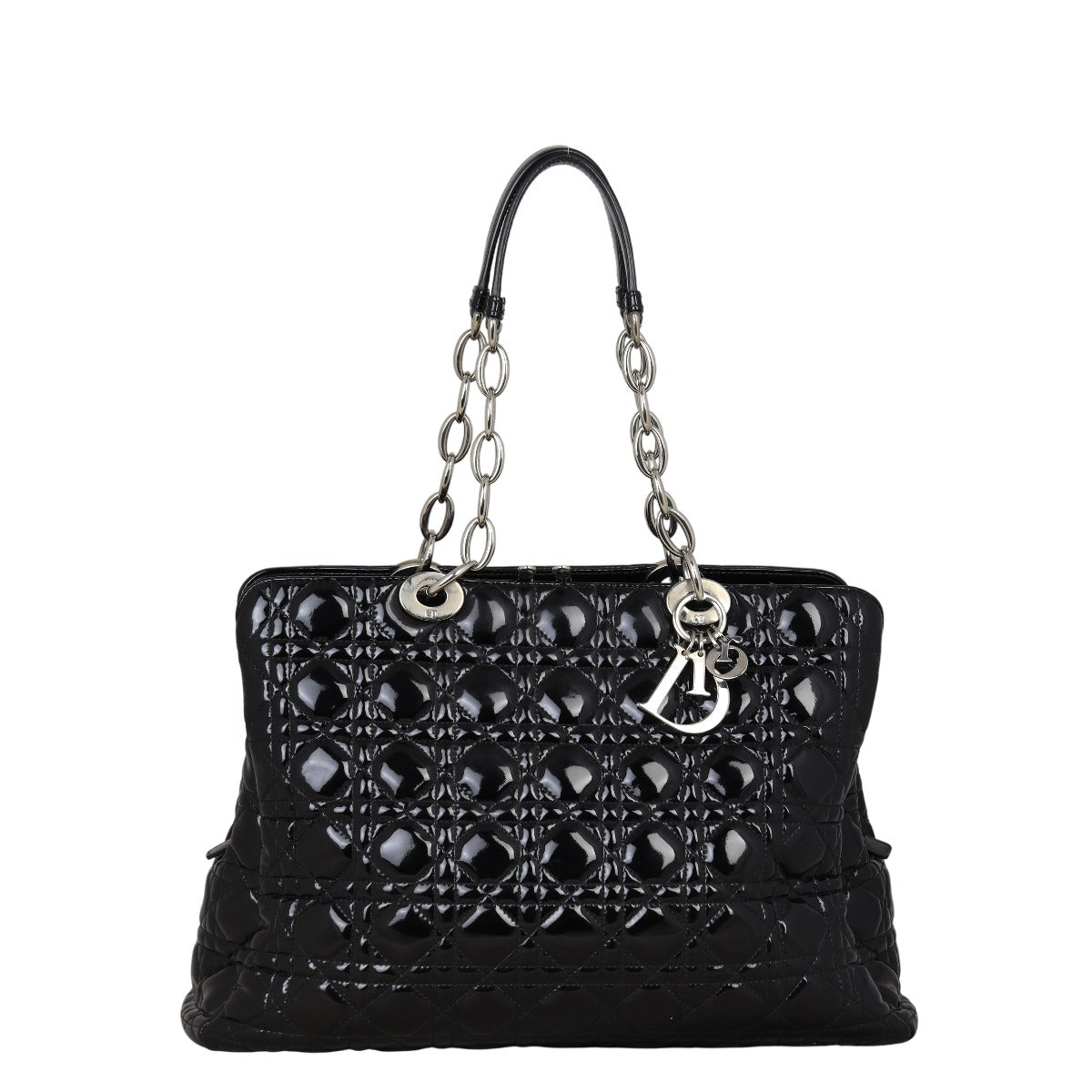Dior Cannage Shopping Tote Patent