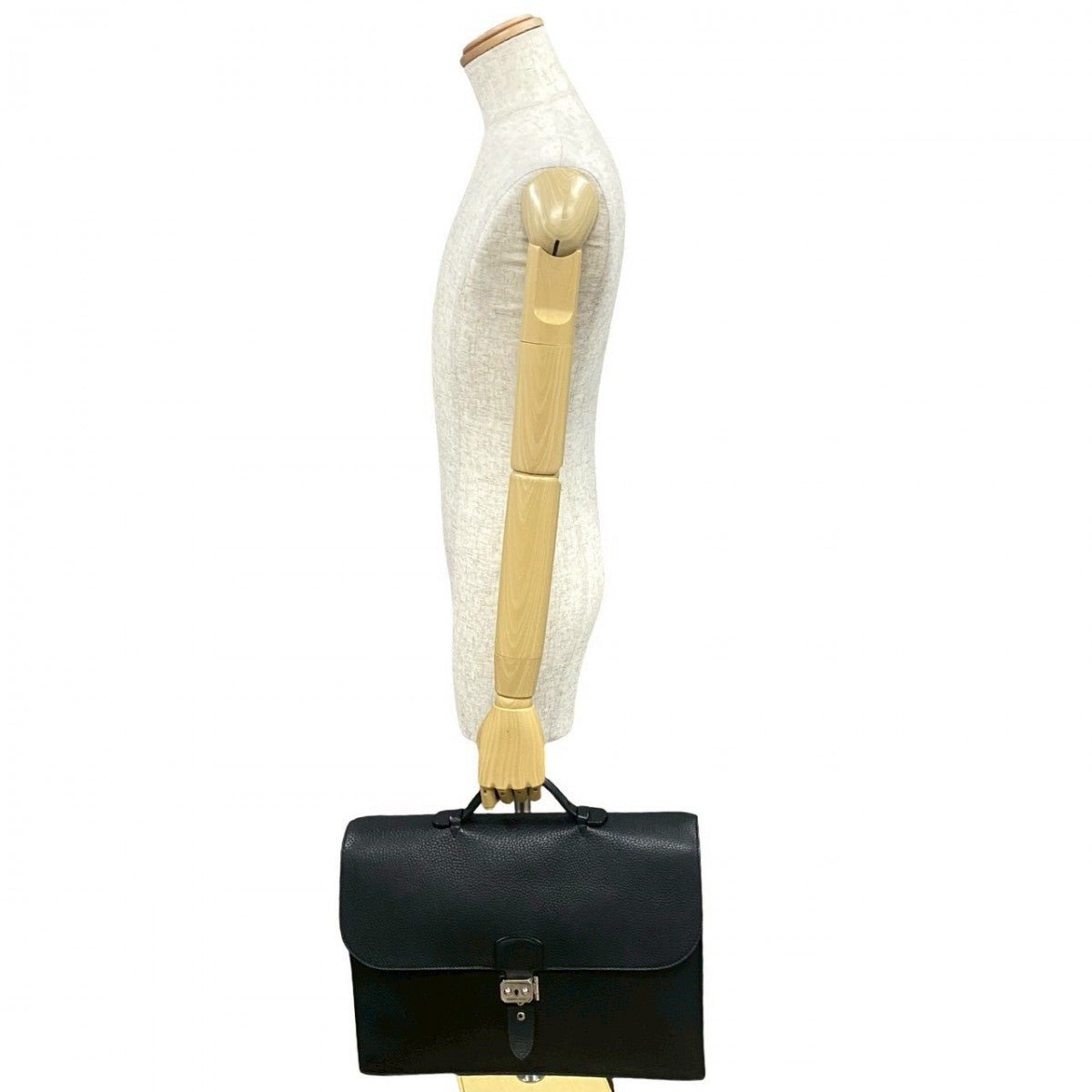 HERMES Business bag Fjord black Sac Adepesh 41 mens
