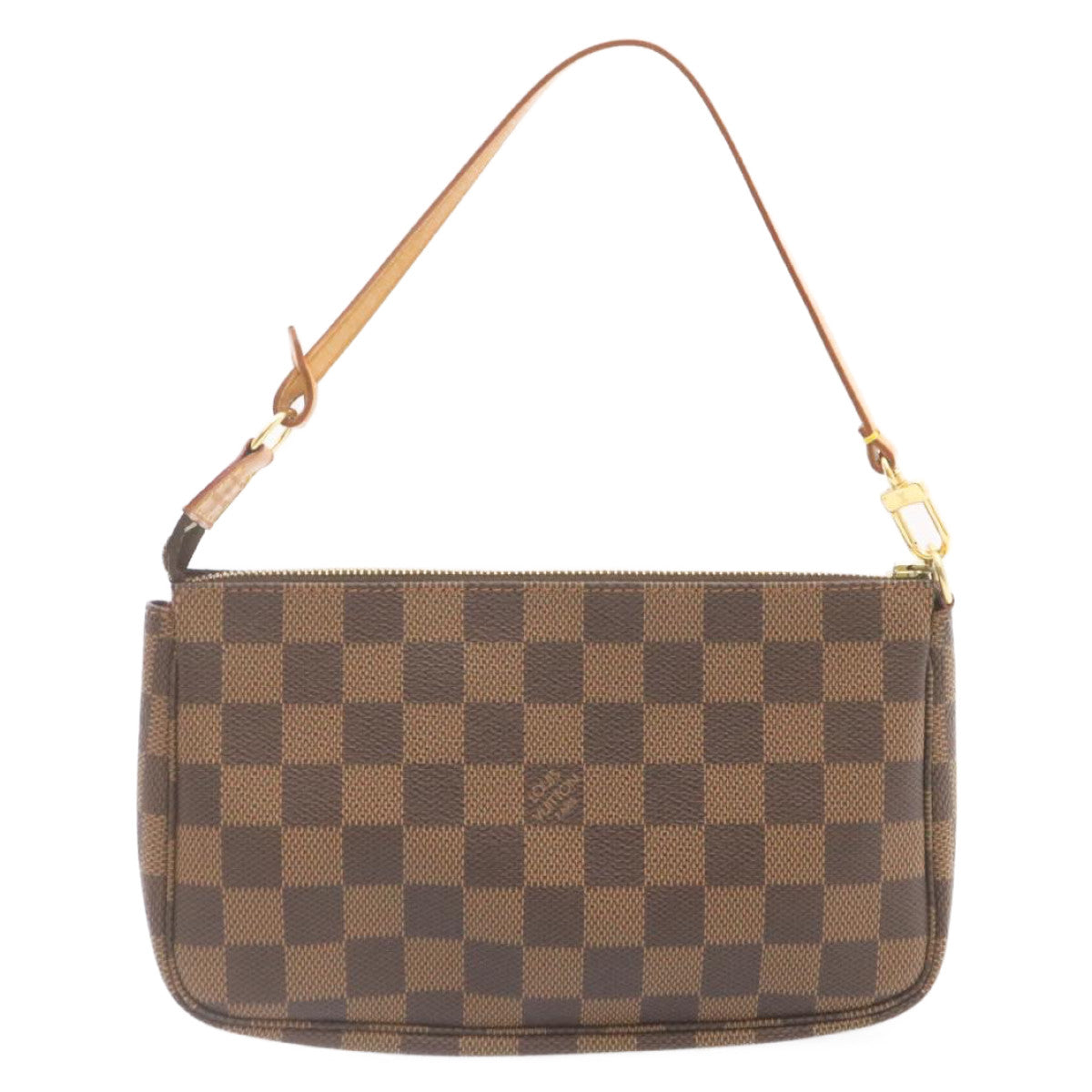LOUIS VUITTON Damier Ebene Pochette 100th Accessoires Pouch Auth 25208A Clutch