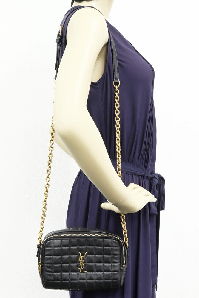 Saint Laurent Cassandra Matelassé Carré Camera Bag Lambskin Shoulder Bag