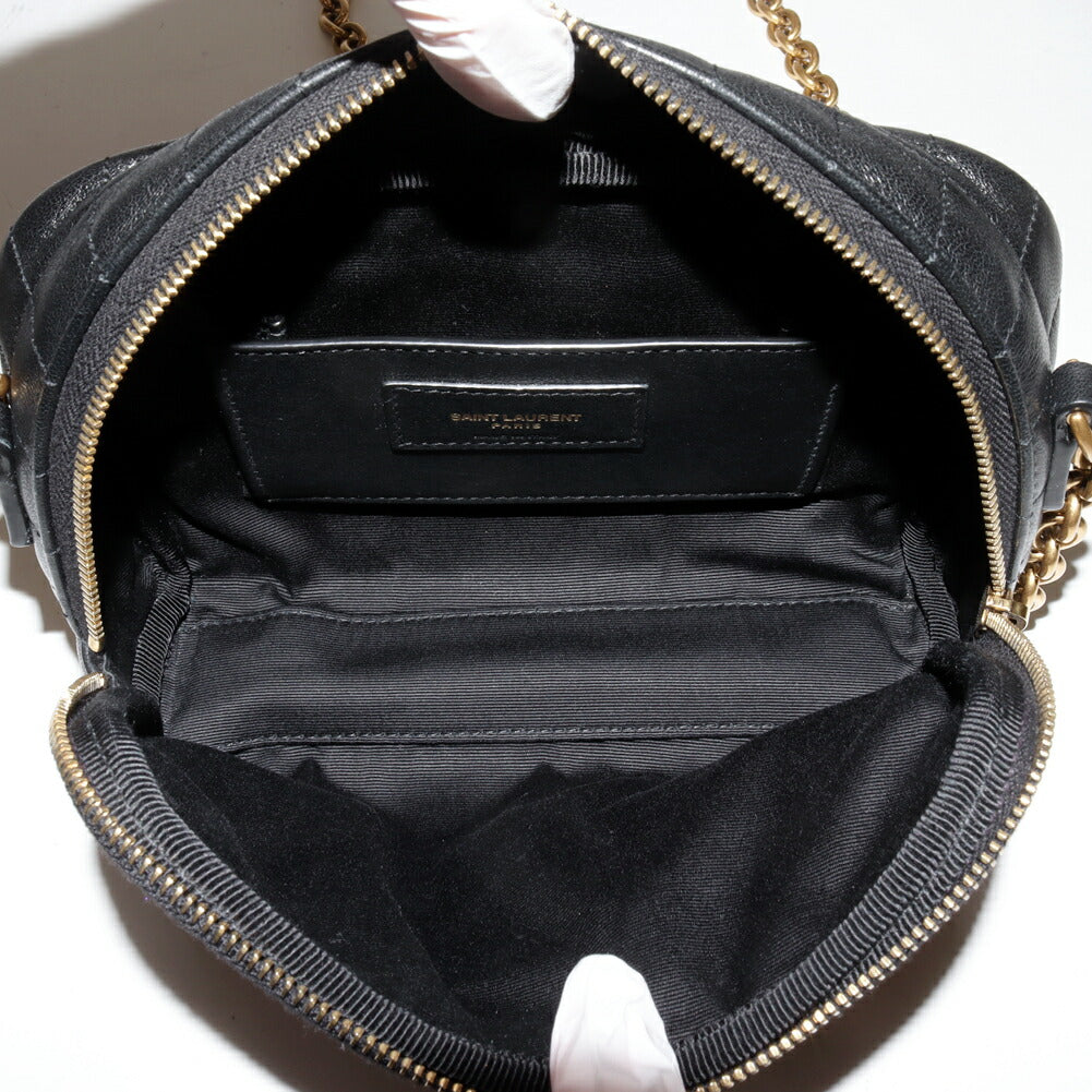 Saint Laurent Cassandra Matelassé Carré Camera Bag Lambskin Shoulder Bag