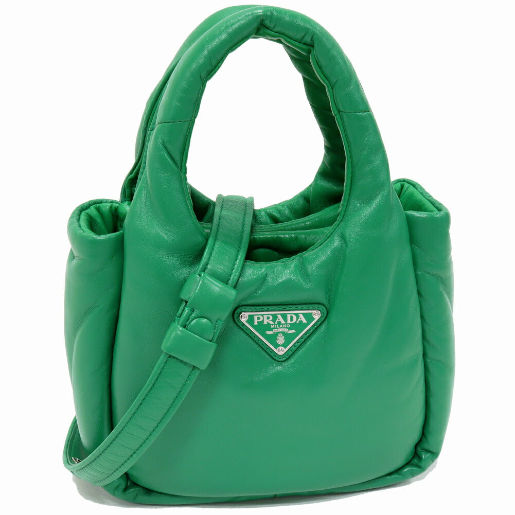 Prada Padded Nappa Triangle Nappa Leather 2way Bag