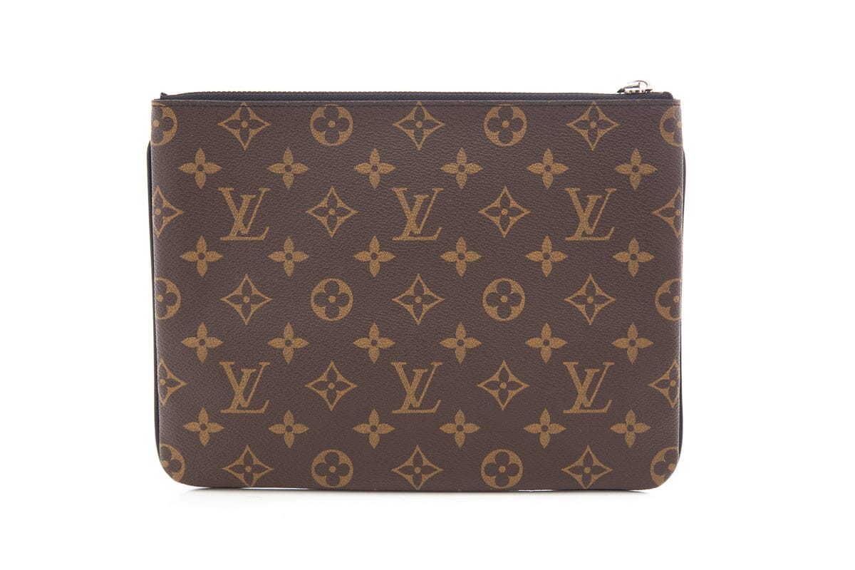 Louis Vuitton Monogram Stripe Pouchette Plate MM Clutch