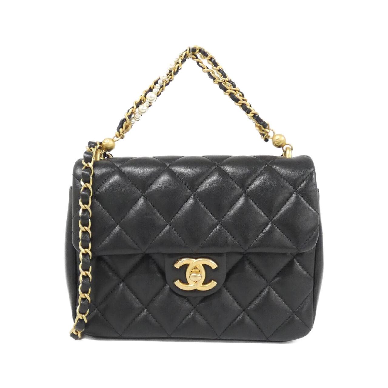 Chanel Lambskin Faux Pearl Shoulder Bag