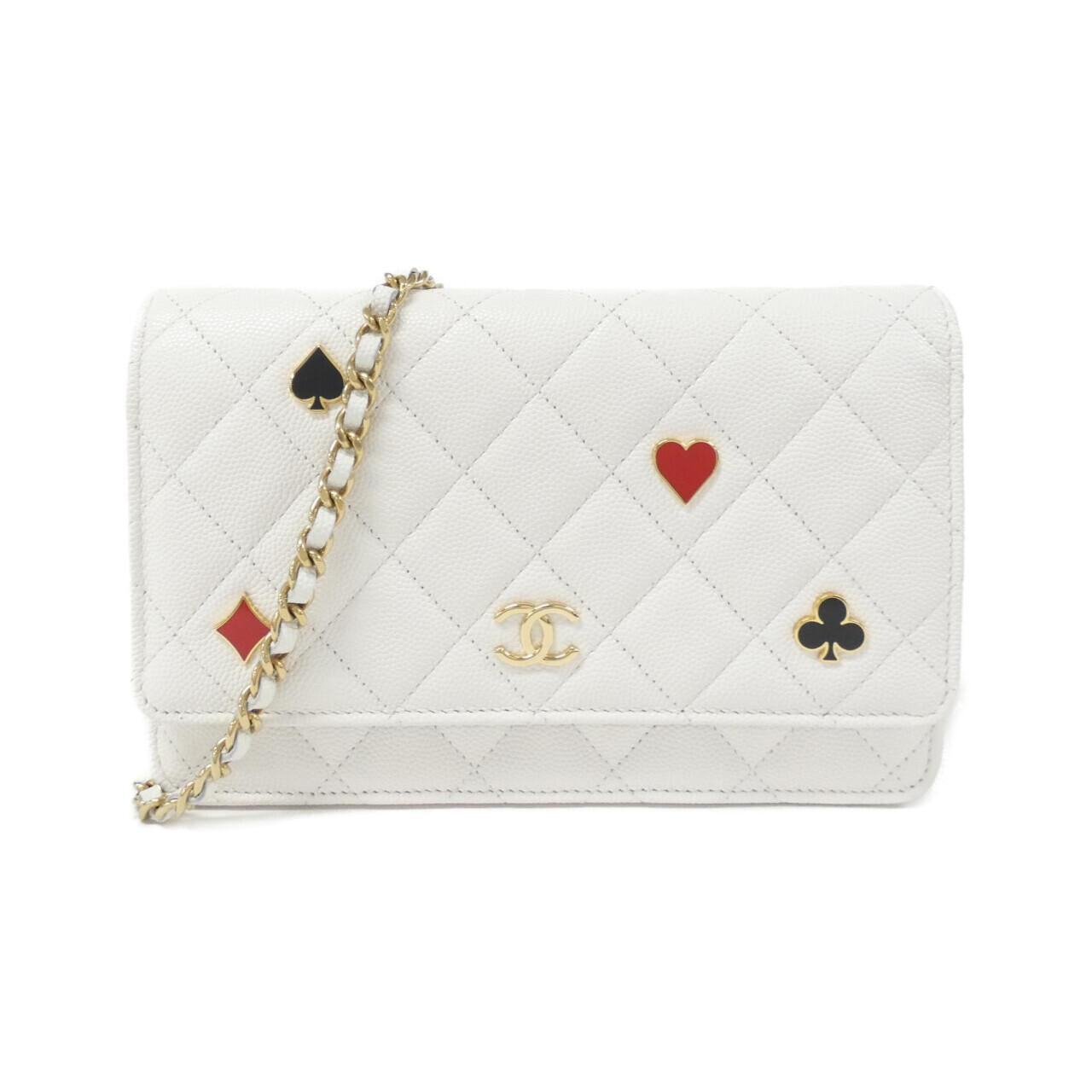 Chanel Caviar Skin Wallet on Chain Crossbody