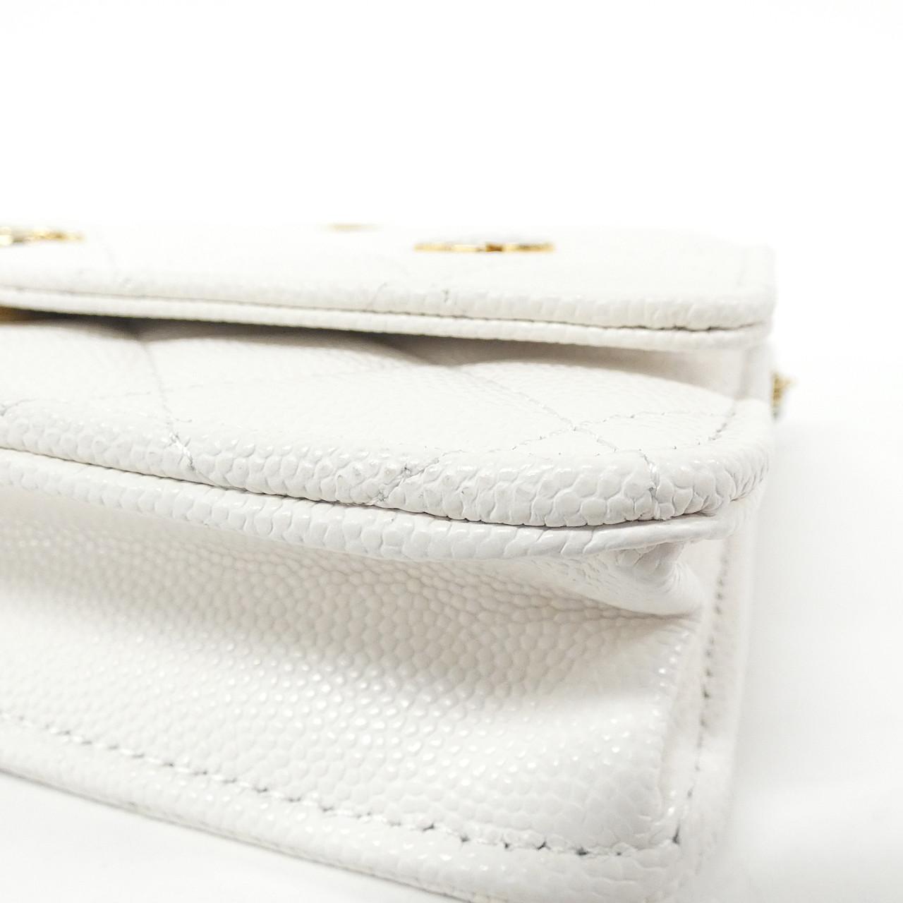 Chanel Caviar Skin Wallet on Chain Crossbody
