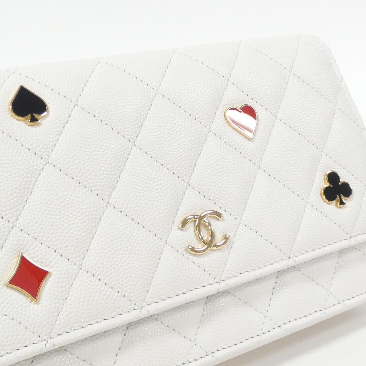 Chanel Caviar Skin Wallet on Chain Crossbody
