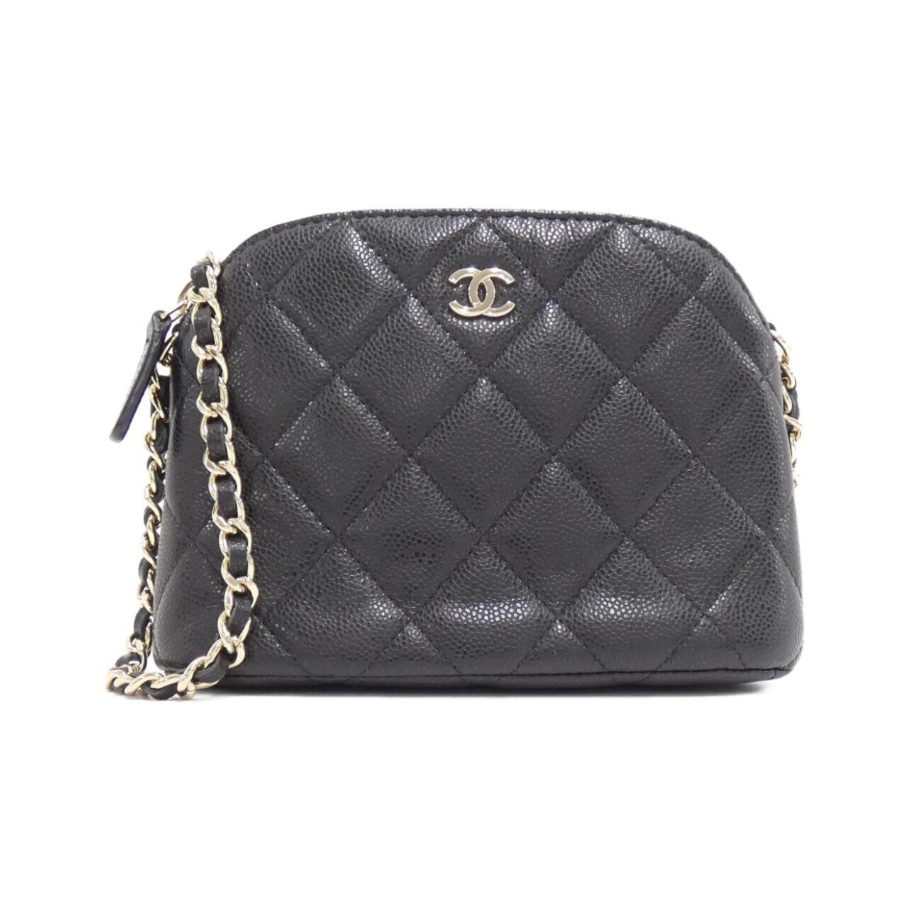 Chanel Timeless Classic Line Caviar Chain Clutch