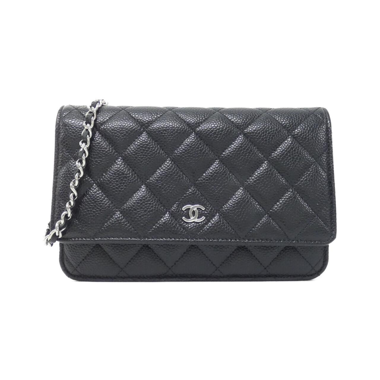 Chanel Timeless Classic Caviar Skin Wallet on Chain Crossbody