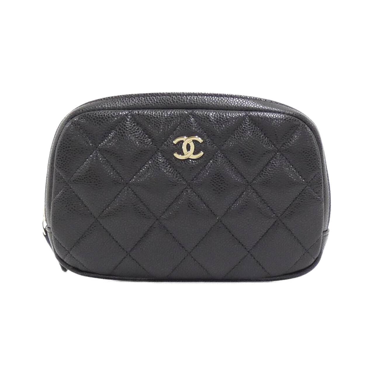 Chanel Timeless Classic Caviar Skin Pouch