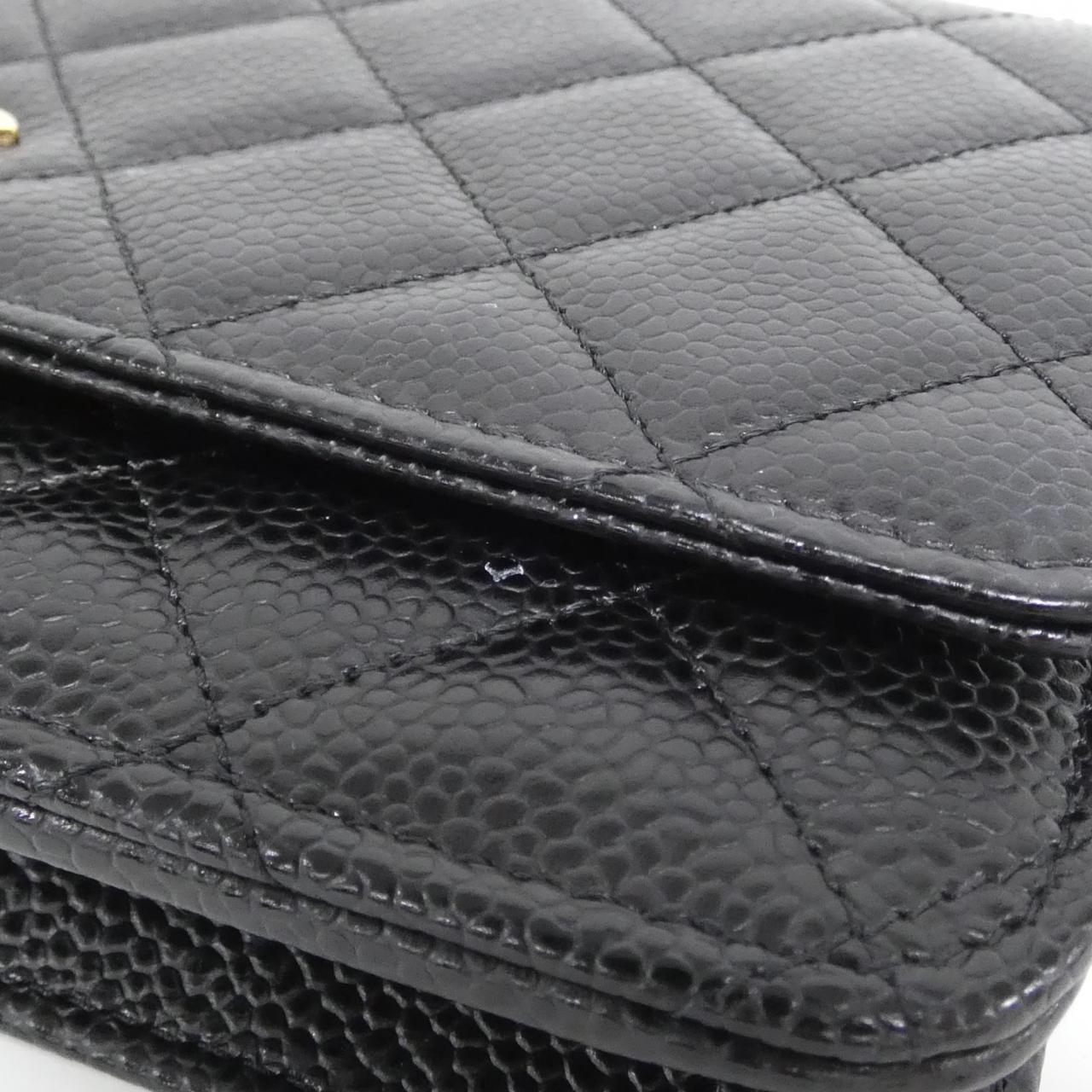 Chanel Timeless Classic Line Caviar Wallet on Chain Crossbody