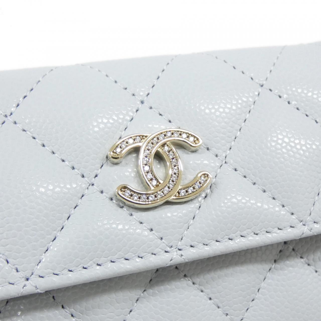 Chanel Caviar Skin Card Case Handbag