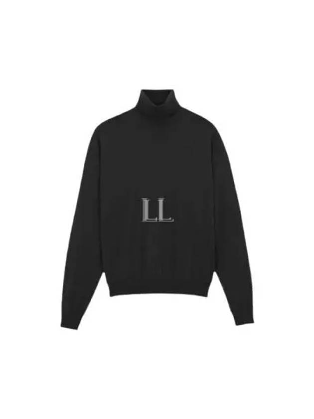 Luxury Saint Laurent Trending 2026 Cassandre Turtleneck Black