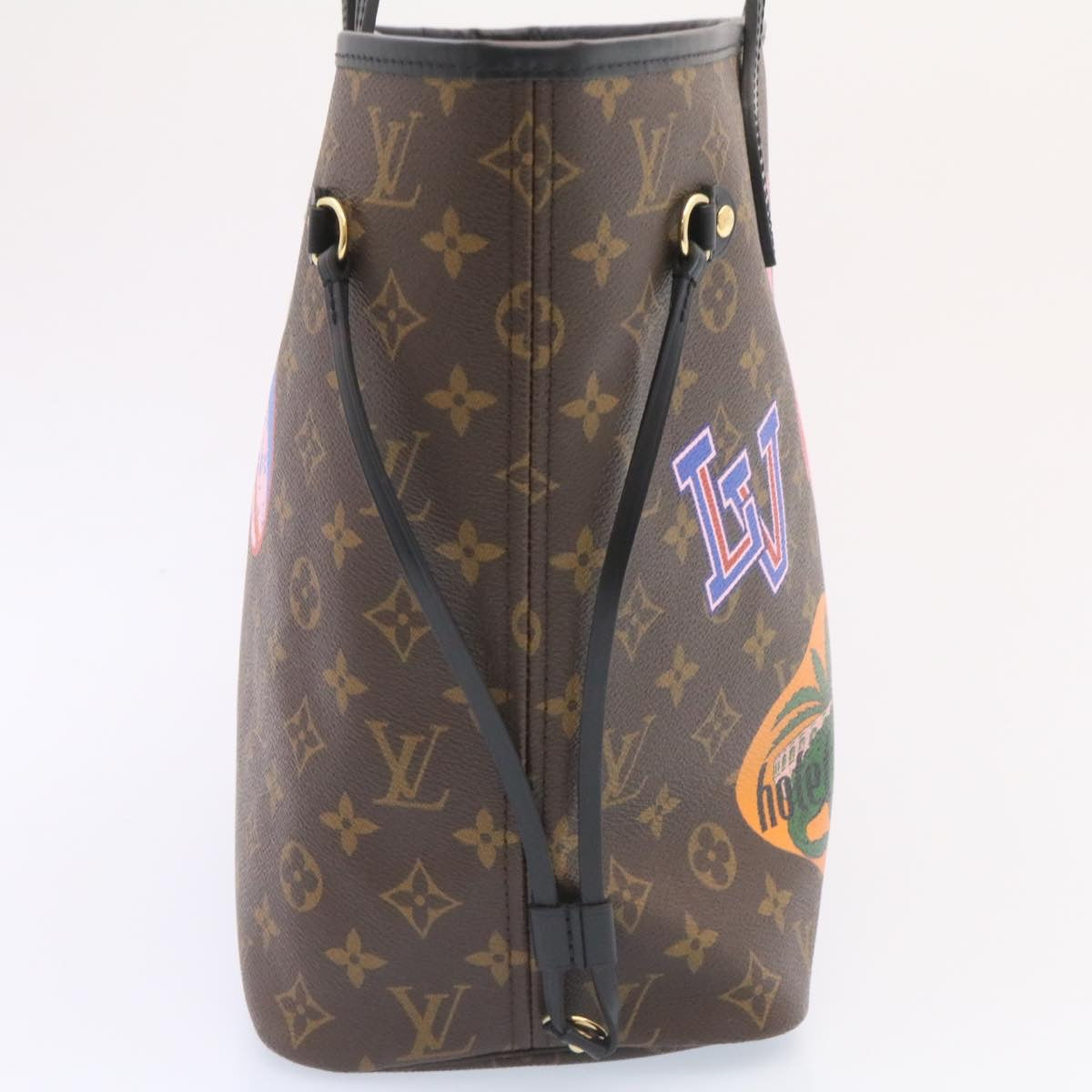 LOUIS VUITTON Monogram World Tour Neverfull MM Tote Bag LV 26563A