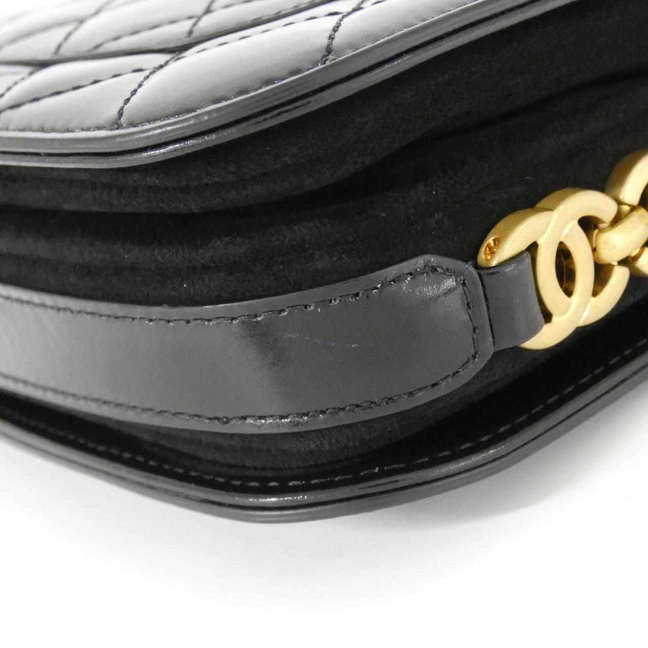 Chanel Calf Suede Shoulder Bag