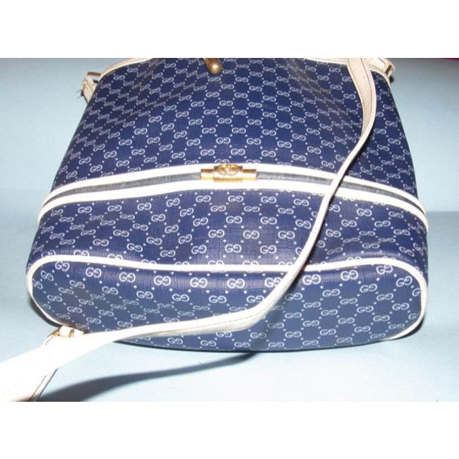 Gucci Leather Canvas Shoulder Bag