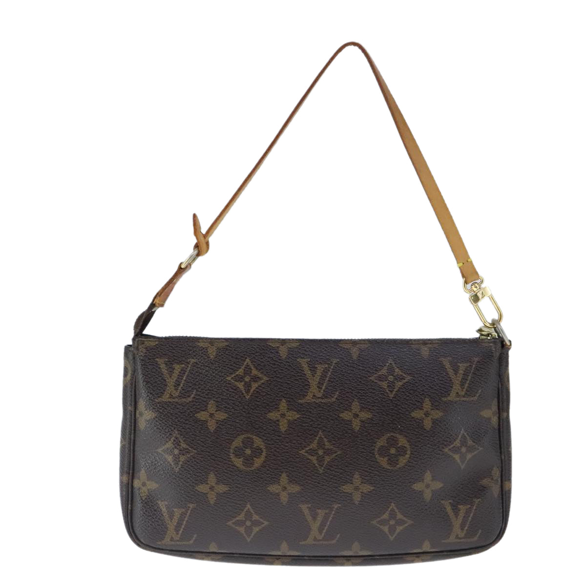 Louis Vuitton Pochette Accessoire Canvas Clutch Bag