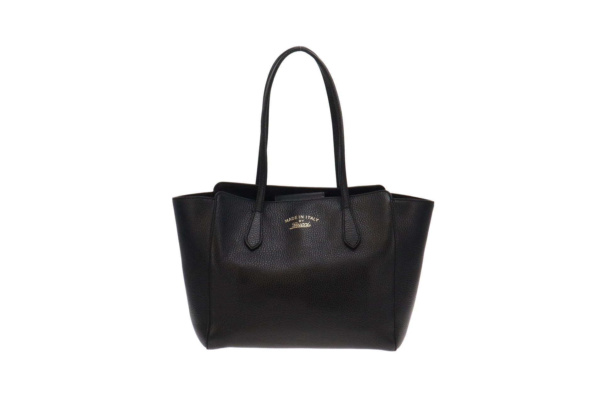 Gucci Black Leather Tote Style 10