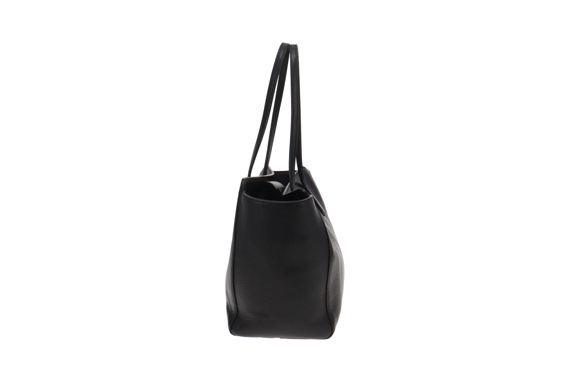Gucci Black Leather Tote Style 10