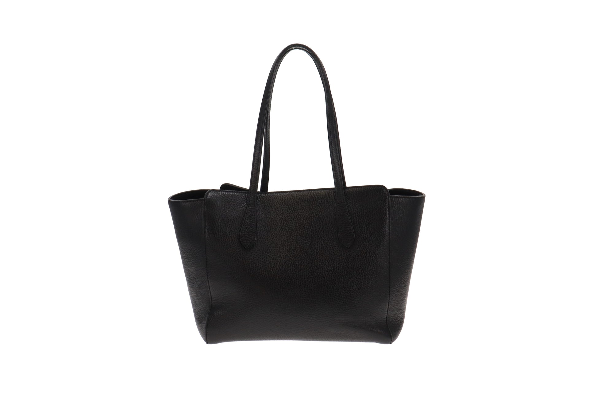 Gucci Black Leather Tote Style 10