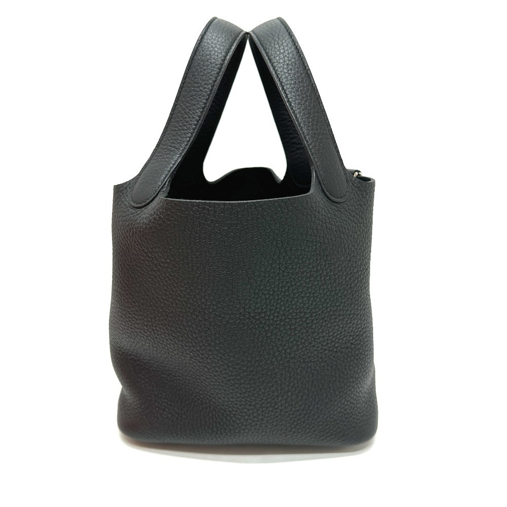 HERMES Handbag Taurillon Clemence black Picotan Lock PM